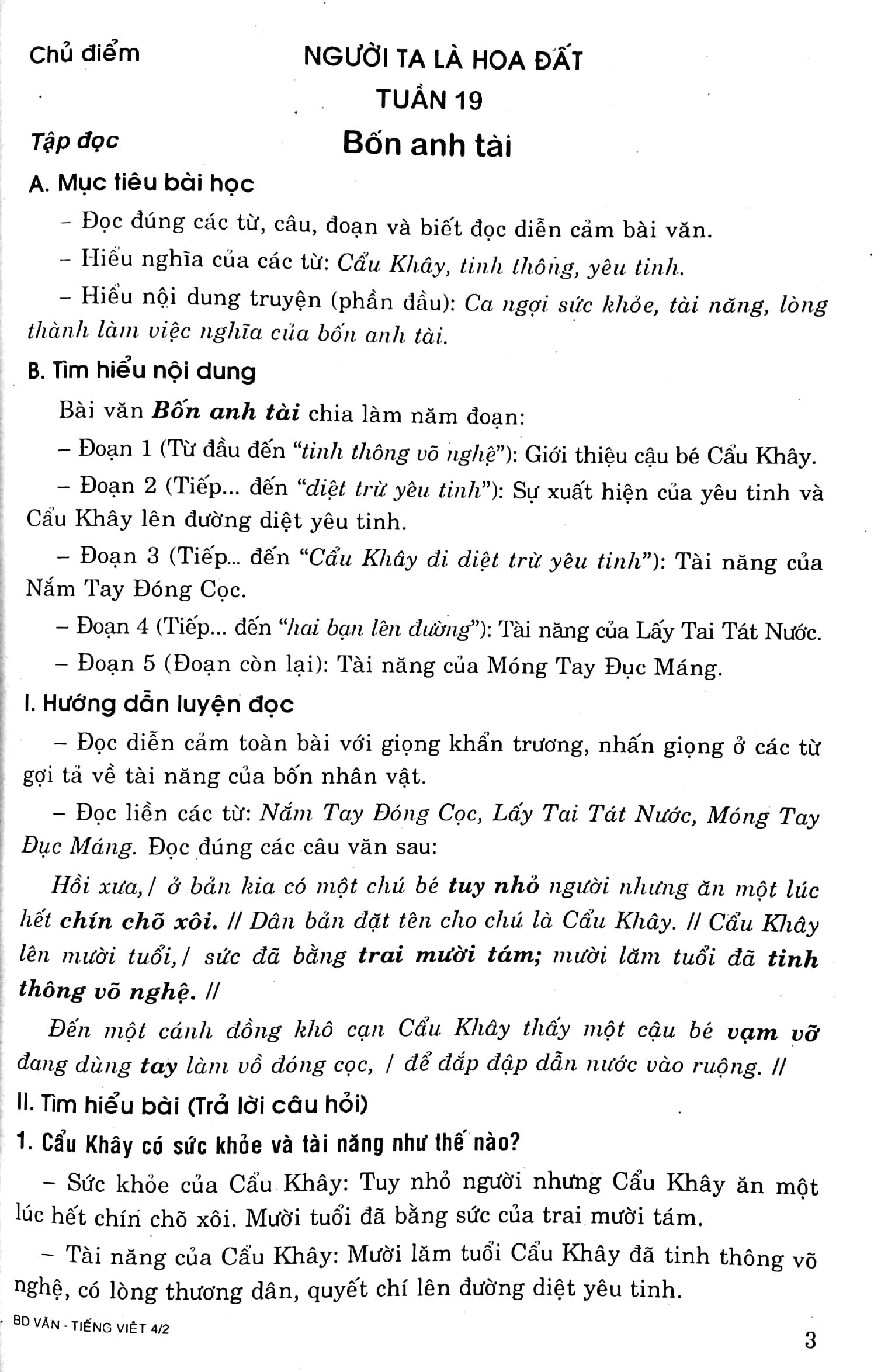 Bồi Dưỡng Văn - Tiếng Việt 4 - Tập Hai (Tài Liệu Dành Cho Giáo Viên, Phụ Huynh Và Học Sinh)