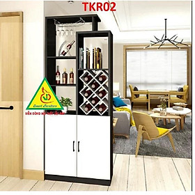 TỦ KỆ TRANG TRÍ KIÊM VÁCH NGĂN TKR02 - Nội thất lắp ráp Viendong Adv