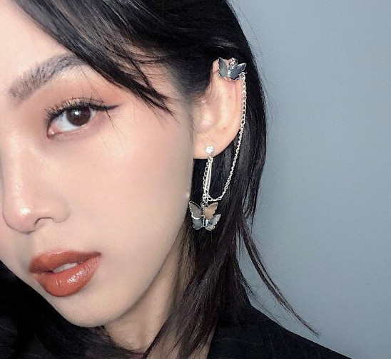 Bông tai cánh bướm vành tai độc đáo quyến rũ