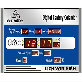 ĐỒNG HỒ LED TREO TƯỜNG LỊCH VẠN NIÊN CÓ NHIỀU CHỨC NĂNG CỰC ĐẸP