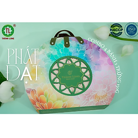 Hộp bánh trung thu 4 bánh 1 trứng 150g - Phát Đạt - Thành Long 600g - Việt Nam