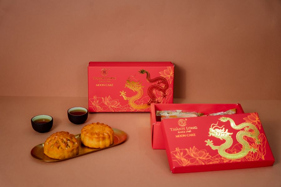 Hộp 2 bánh trung thu 2 trứng 270g - Thành Long (540g) - Việt Nam