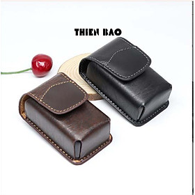 Bao da có đai đeo hông  BD99 chuyên dùng để đựng kính lão thị, viễn thị gấp gọn KT 8*4*3CM làm thủ công HANDMADE bằng tay chắc chắn