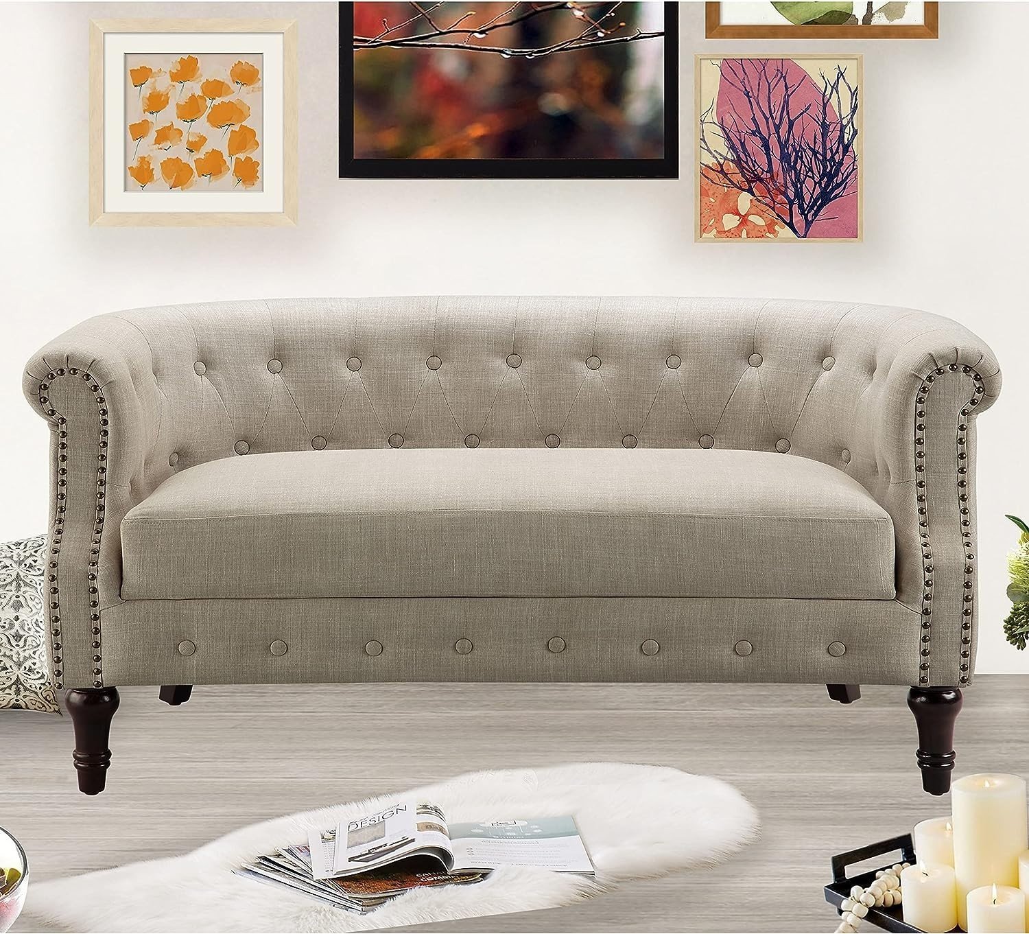 Bộ sofa spa, sofa nail, sofa sảnh chờ, sofa phòng Giám Đốc Juno Sofa 01 băng dài 1m63 và 2 ghế đơn Tặng bàn kính