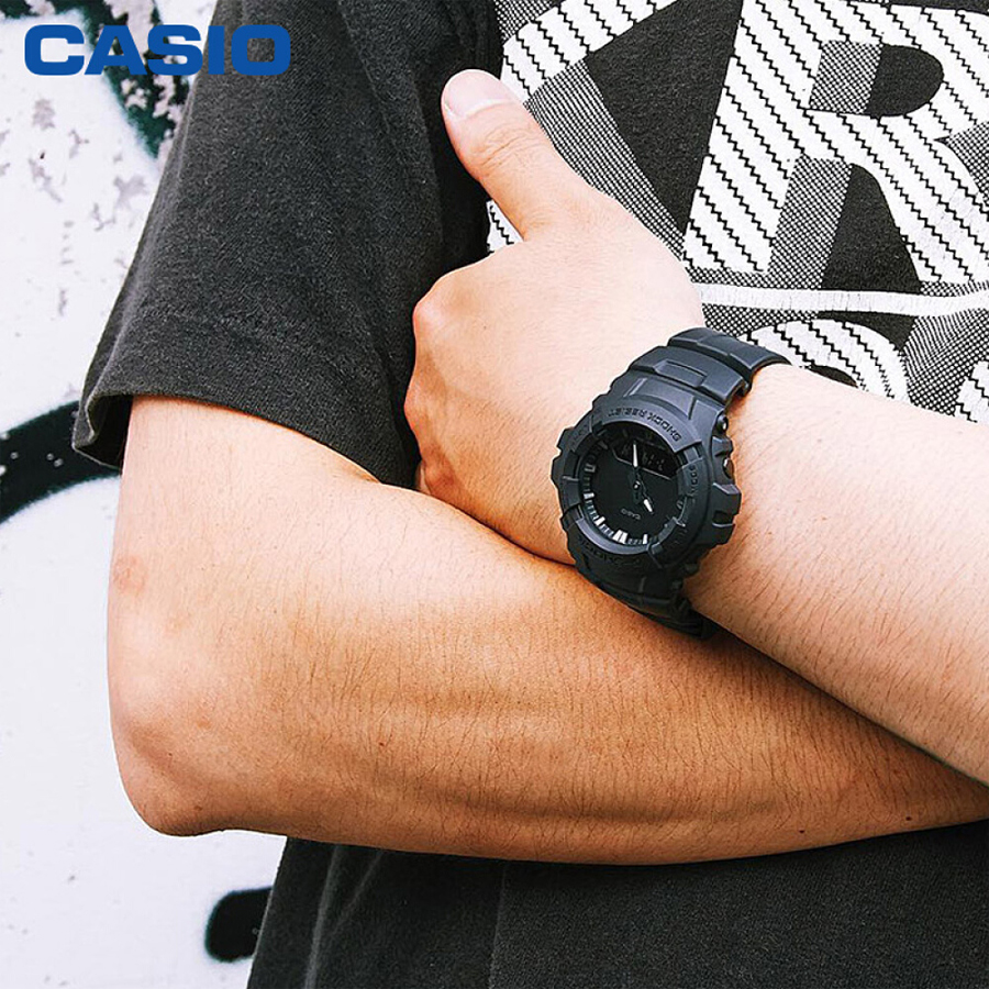Đồng hồ nam dây nhựa Casio G-Shock chính hãng G-100BB-1ADR