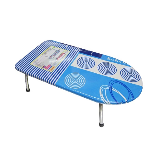 Bàn Để Ủi Quần Áo Kiểu Ngồi Lót Gỗ, 30x60cm, 4 Chân Gấp Gọn (Họa Tiết Ngẫu Nhiên)