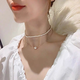 Vòng cổ choker ngọc trai nữ nhẹ nhàng thanh lịch nhiều mẫu mới