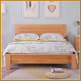 Giường ngủ gỗ sồi nang ngang màu tự nhiên Juno sofa 