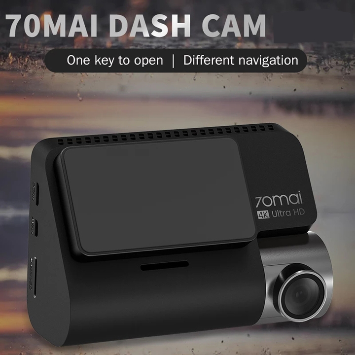 Camera hành trình ô tô Xiaomi 70mai cao cấp A800S chất lượng hình ảnh 4K, tích hợp Wifi (Bộ tích hợp Camera trước + Sau) - Bản Quốc Tế - Hàng Nhập Khẩu