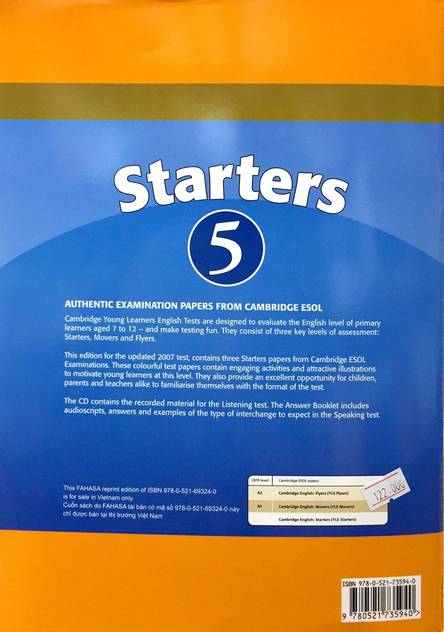 Cambridge Young Learner English Test Starters 5: Student Book