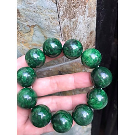 VÒNG ĐÁ CẨM THẠCH MÀU XANH ĐẬM  NAM MỘC HOẢ Mệnh  Vòng size 20mm