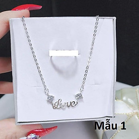 Dây chuyền nữ mặt trái tim chất liệu bằng bạc s925 MS0782