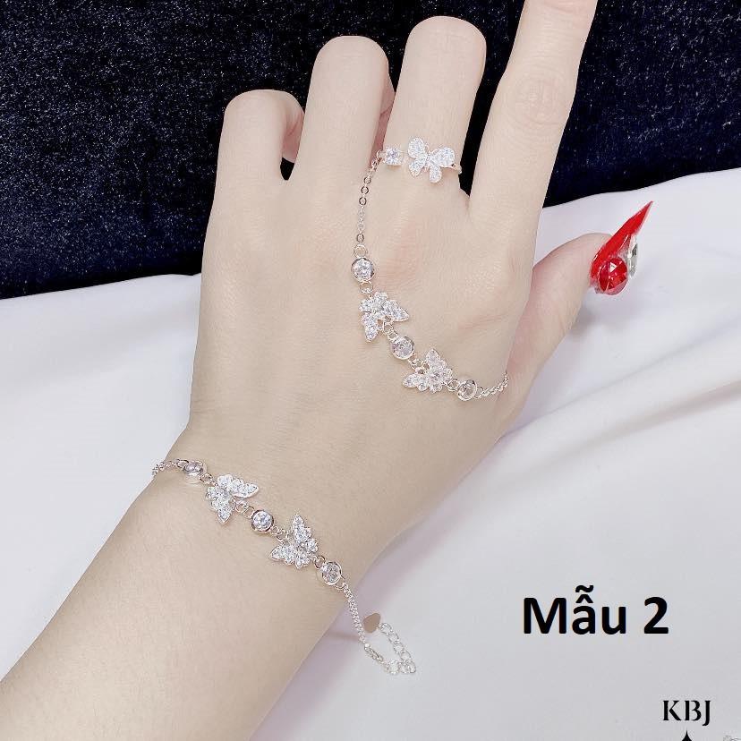 Lắc tay nữ mặt cỏ 4 lá cao cấp chất liệu bằng bạc s925 SA0118 - Bạc trang sức PKG