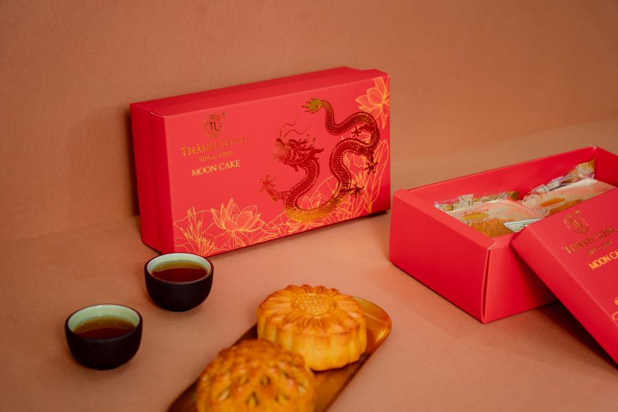 Hộp 2 bánh trung thu 2 trứng 270g - Thành Long (540g) - Việt Nam