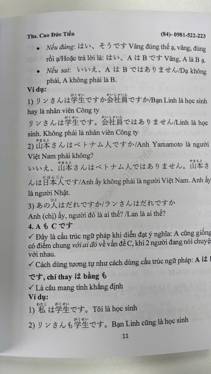 NGỮ PHÁP TIẾNG NHẬT TRÌNH ĐỘ N5-N4 TẬP 1