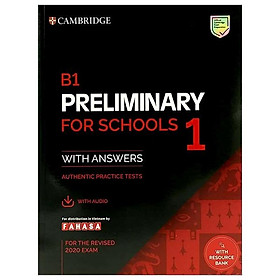 B1 Preliminary For Schools 1 For The Revised 2020 Exam Student