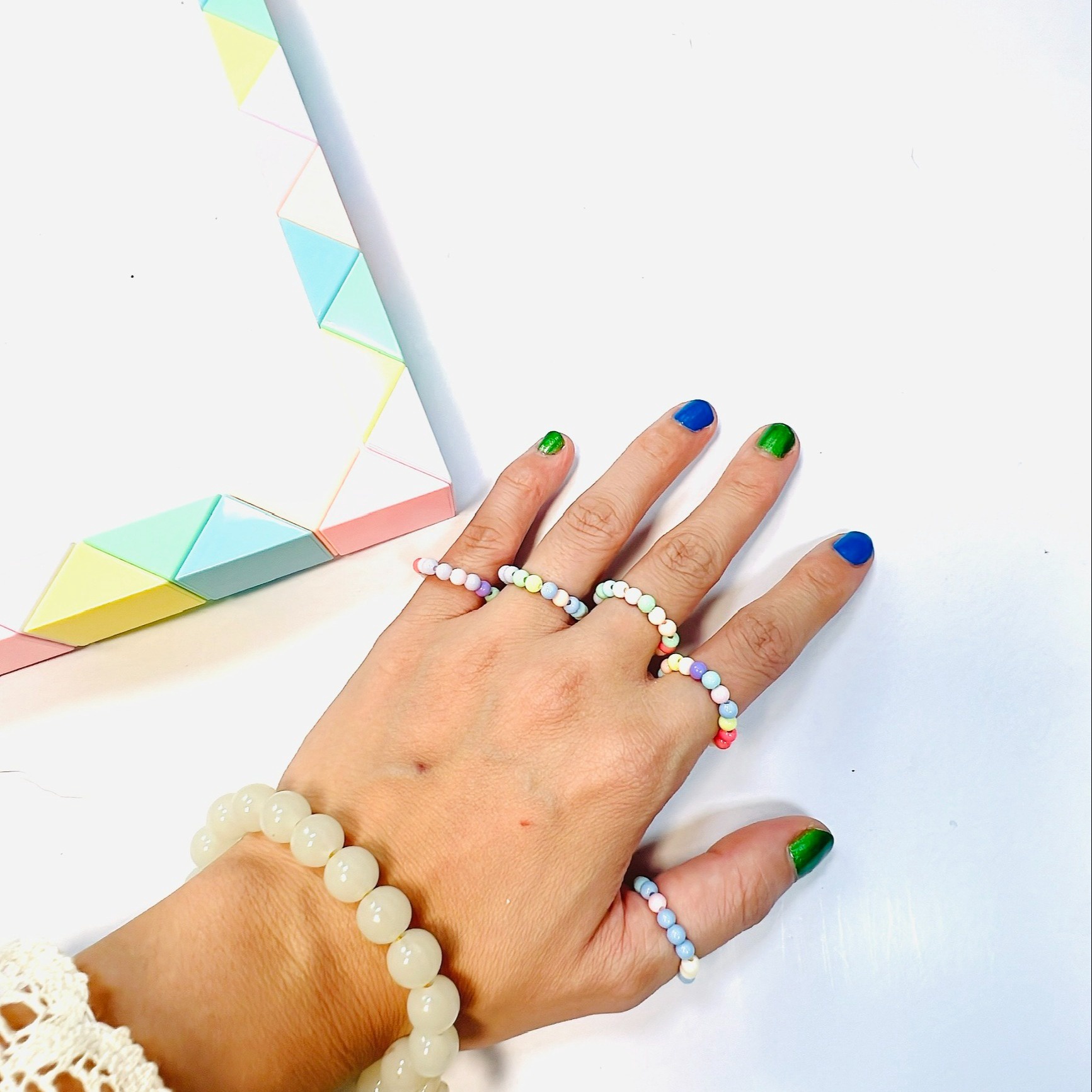 PHỤ KIỆN NỮ HANDMADE MÃ 03 SIÊU XINH HẠT MÀU ĐA DẠNG