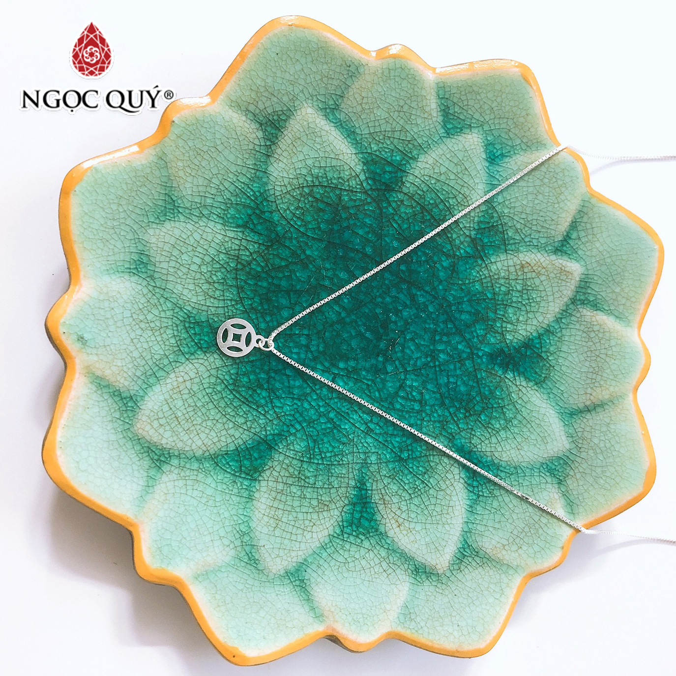 Dây chuyền bạc mặt đồng tiền - Ngọc Quý Gemstones