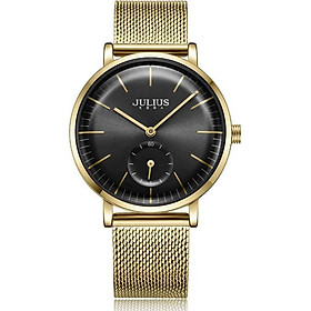 Đồng Hồ Nữ Julius Hàn Quốc JA-1065B Dây Thép Màu Vàng