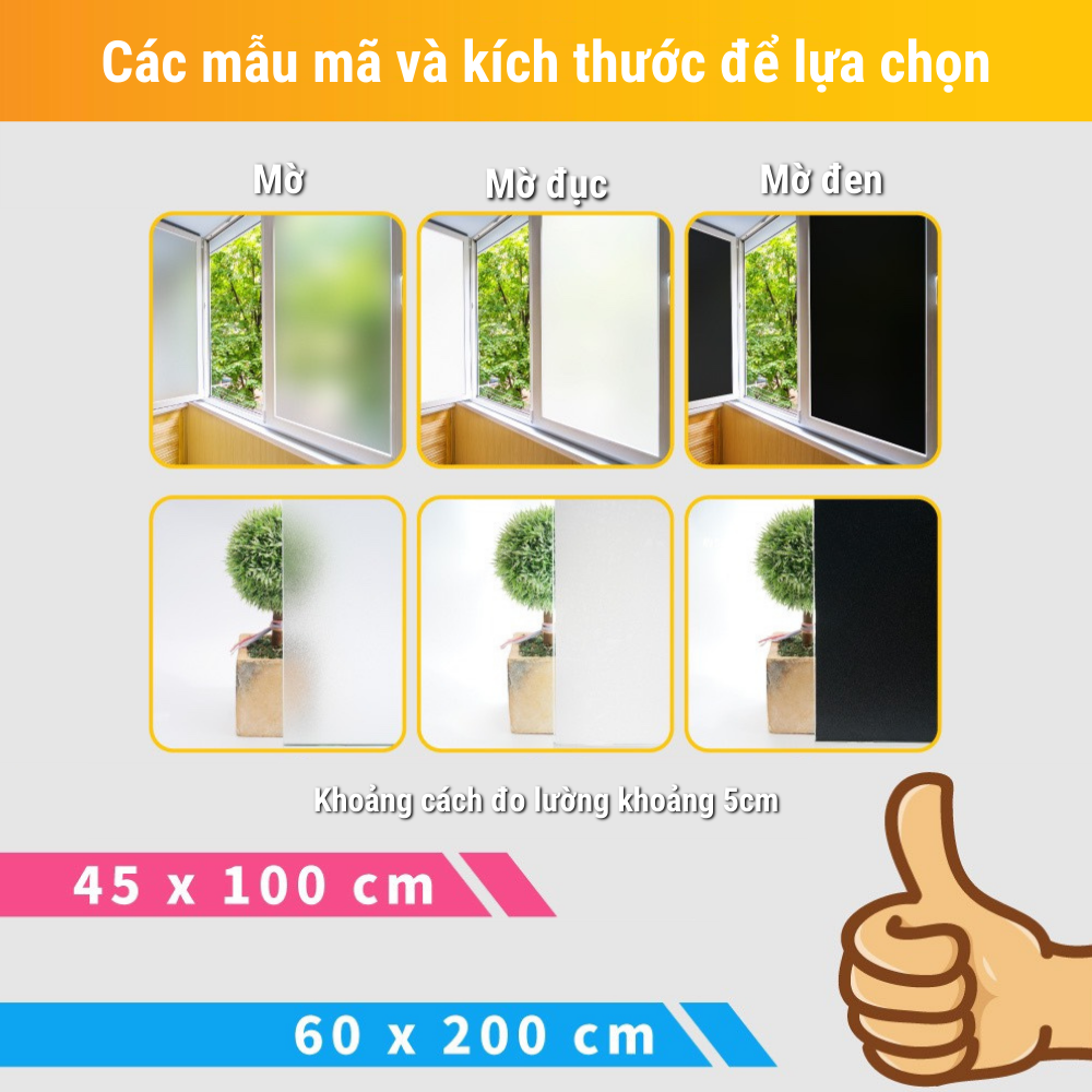 Miếng dán kính chống tia UV - miếng dán tĩnh điện - Trắng đục 1 phần - trắng đục toàn phần - đen nhám - hoa mẫu đơn mờ đục