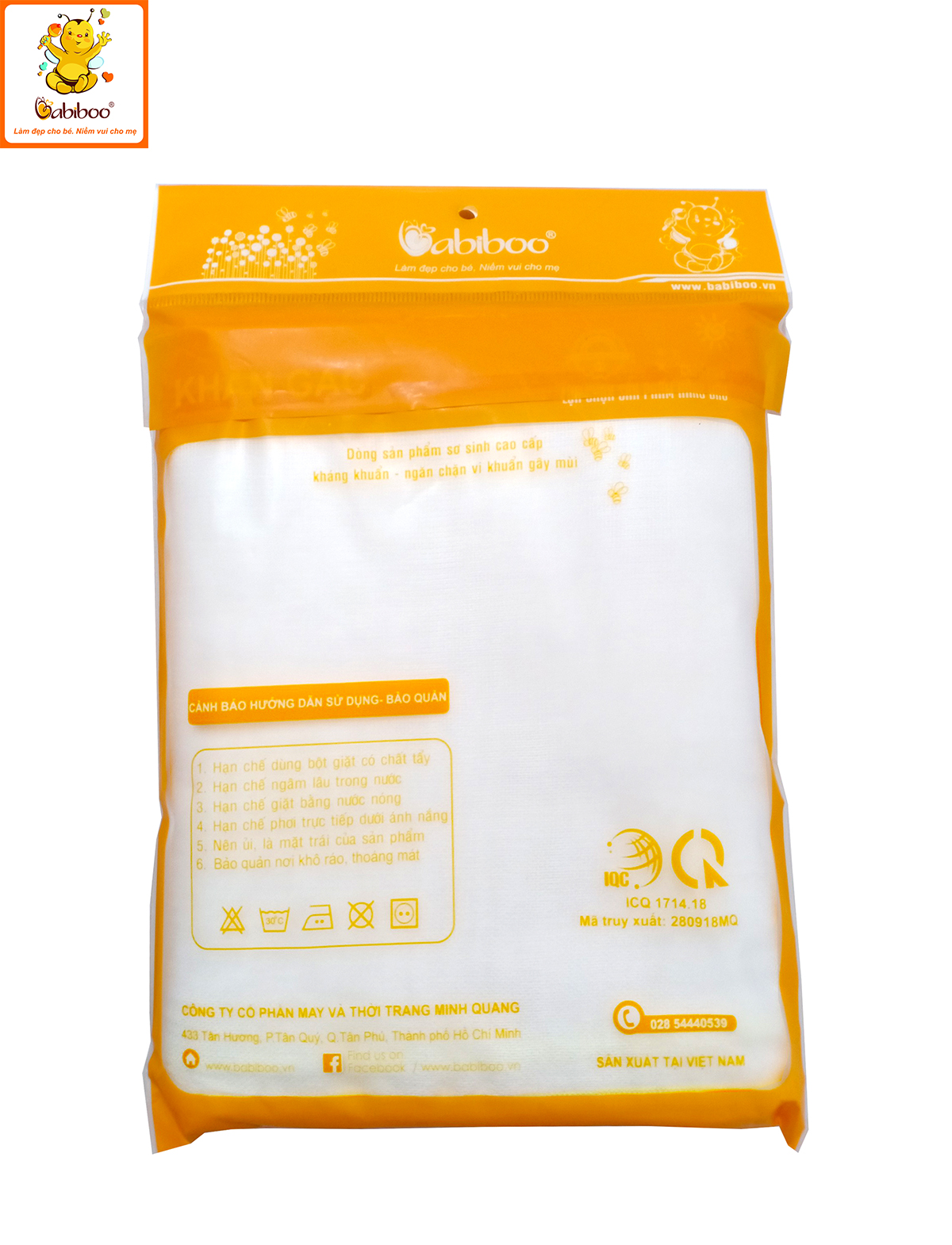 Khăn gạc Nhật tắm BABIBOO - BK04