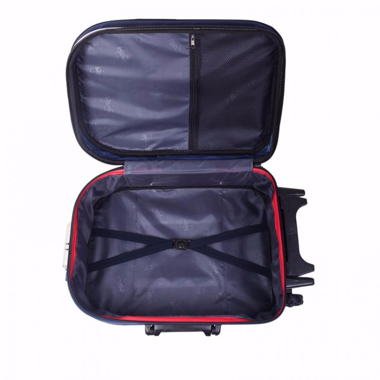 Vali Kéo Du Lịch Laka Màu Đen Phối đỏ Có Nắp - 22 Inch
