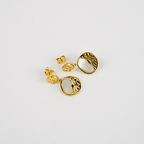 Bông Tai Ngọc Trai FW Thiết Kế UK Style (Mother of Pearl Sea) - MOOON Jewelry