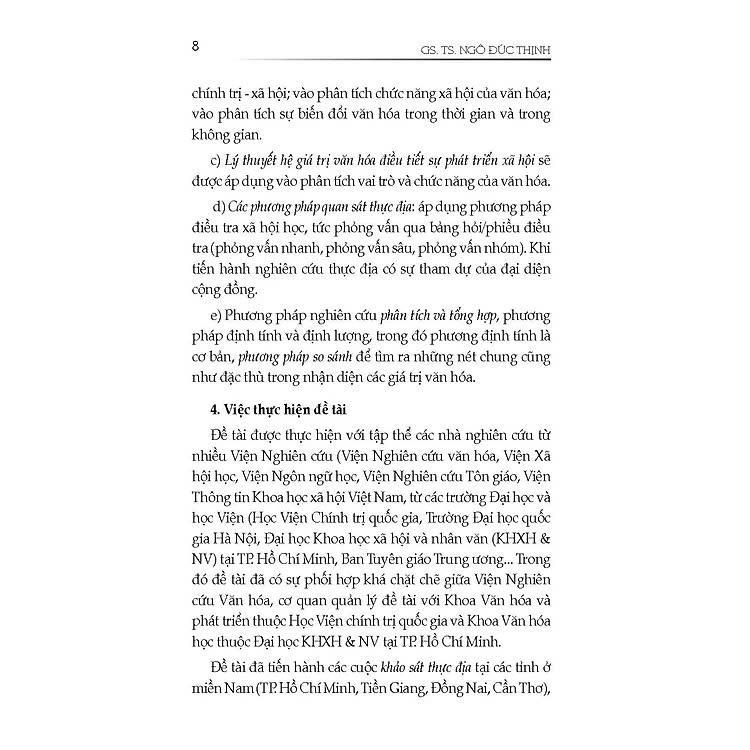 Sách - Hệ Giá Trị Văn Hóa Việt Nam - Ngô Đức Thịnh - VIETNAMBOOK