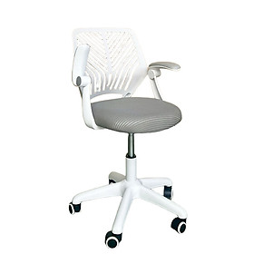 Ghế xoay học sinh giá rẻ CE1037-2M Nội thất Capta Lưng nhựa nệm vải hồng xám xanh tay gấp gọn chân nhựa xoay nâng hạ chiều cao hcm