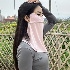 Khẩu Trang Chống Nắng,Chống Tia UV Kèm Khăn Che Cổ,Vai,Gáy