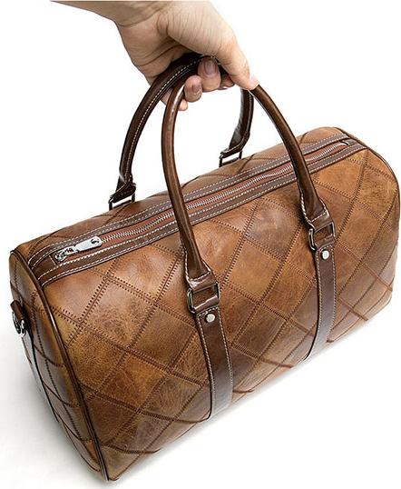 Túi trống Túi du lịch chuẩn da bò BHM8883 Bền bỉ không bong tróc