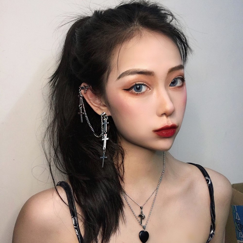 Bông tai unisex siêu ngầu phong thái đỉnh cao unisex 1 chiếc