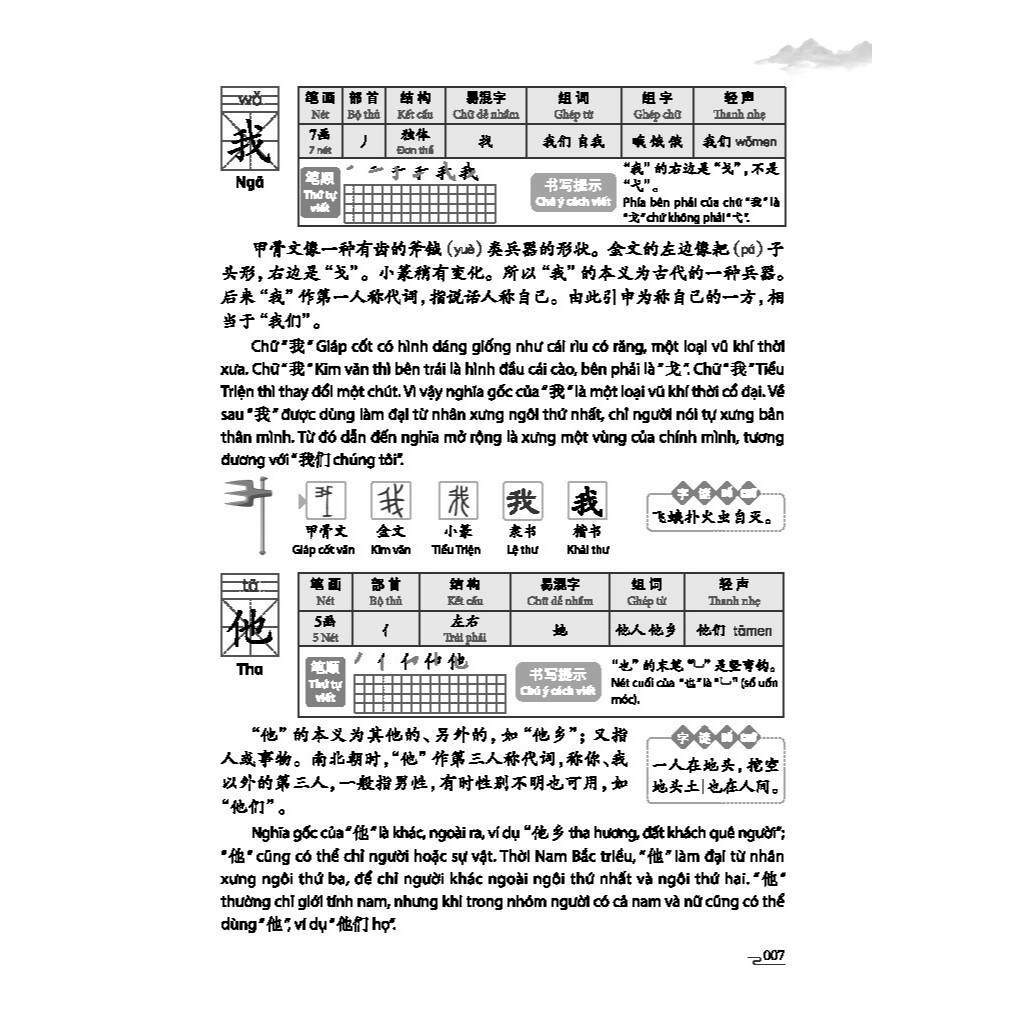 Sách - Tự Học 3500 Chữ Hán Sơ Cấp - Quyển Thượng - Có Giải Thích Bằng Tranh - Minh Thắng