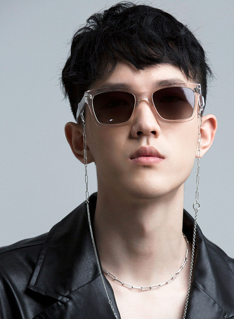 Dây đeo kính hợp kim không gỉ titan phong cách hip hop retro cá tính thời thượng new trend giới trẻ