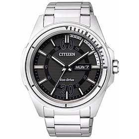 Đồng Hồ Nam Citizen Dây Thép Không Gỉ AW0030-55E - Mặt Đen