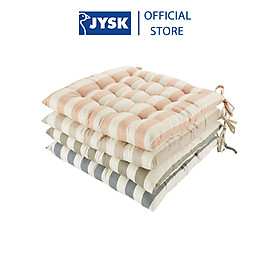 Đệm ghế ngoài trời | JYSK Bondeholm | vải polyester/polyurethane | nhiều màu | R40xD40xC4cm