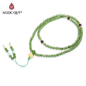 Chuỗi 108 hạt ngọc bích mệnh hỏa, thổ - Ngọc Quý Gemstones