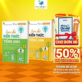 Sách - Làm chủ kiến thức Tiếng Anh bằng sơ đồ tư duy Lớp 8 (Tập 1 + Tập 2) - TKBooks