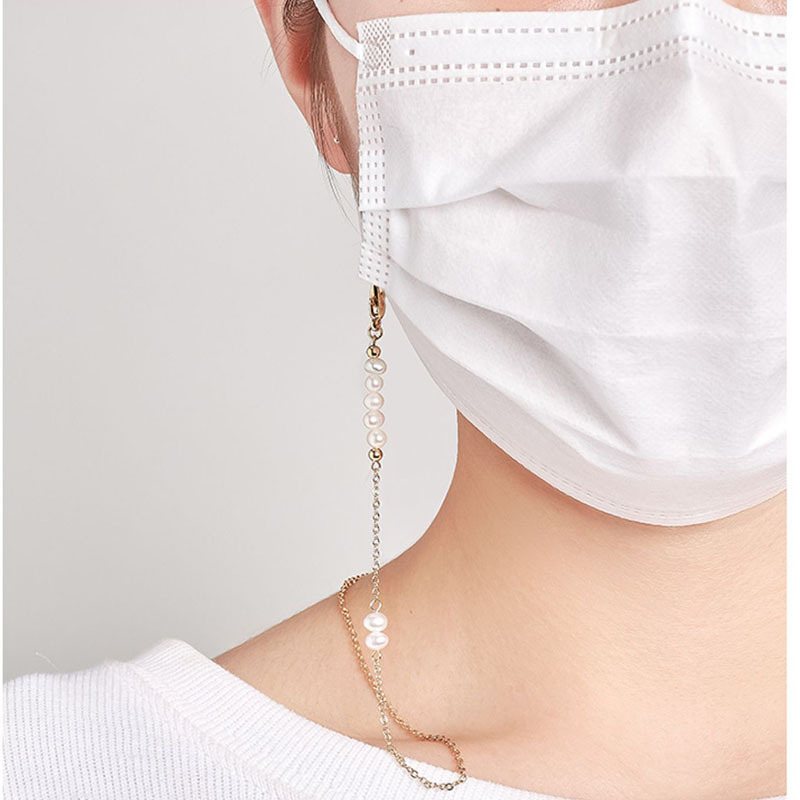 Glasses chain chuỗi giữ kính thời trang đeo cổ dây buộc gọng kính chống rơi rớt hạt châu nhỏ xinh đẹp