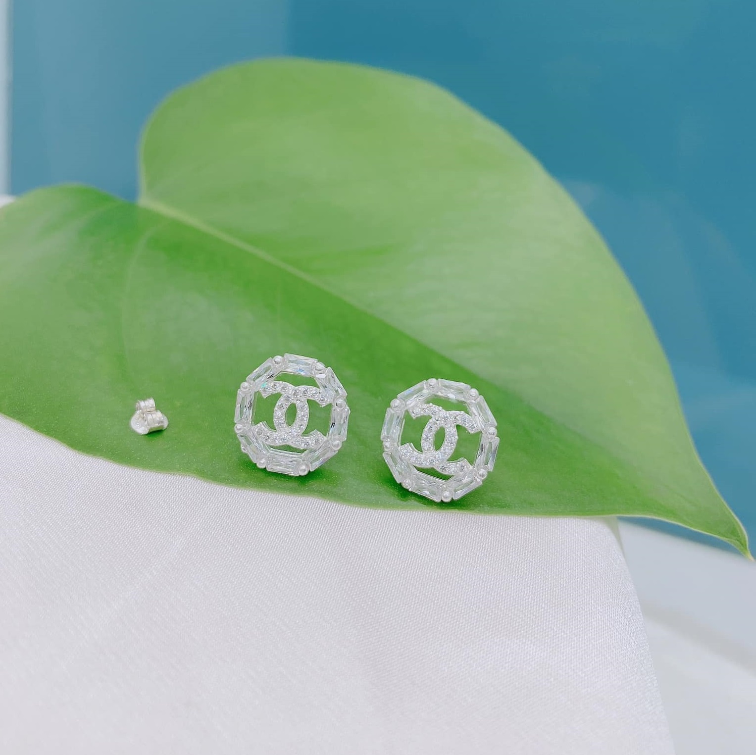 Bông tai bạc thời trang tua hoa cao cấp chất liệu bằng bạc Ý SA0131 - Bạc trang sức PKG