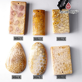 Mặt dây chuyền đá san hô 42-58mm mệnh thủy kim - Ngọc Quý Gemstones
