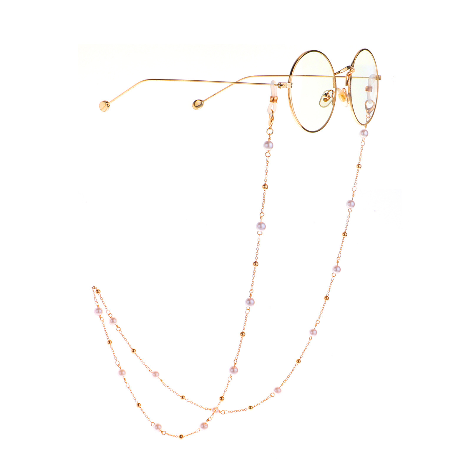 Dây đeo mắt kiếng mix hạt bi tròn và ngọc trai chuỗi glasses chain cá tính dây đeo khẩu trang chống rơi