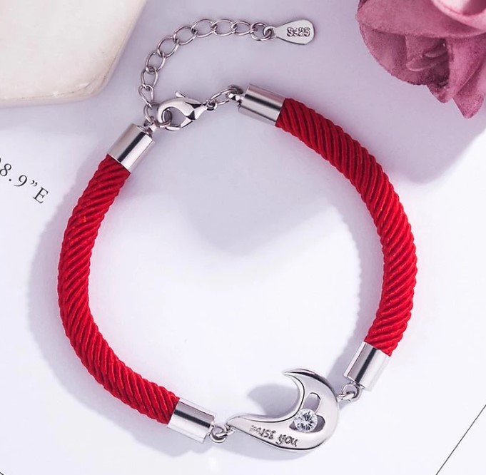 Vòng tay may mắn vòng tay cặp nam nữ trái tim