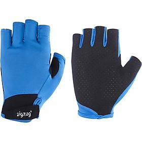 Găng tay thể thao chống nắng UPF50+ xanh da trời Zigzag GLV00403