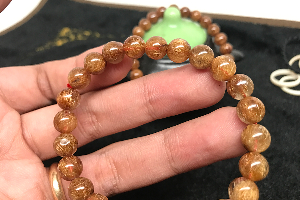 Vòng Đá Thạch Anh Tóc Nâu VIP Ngọc Quý Gemstones TA050
