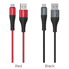 Cáp Sạc Nhanh Hoco X38 Cổng Micro 2.4A Dây Dài 1m - Hàng Chính Hãng