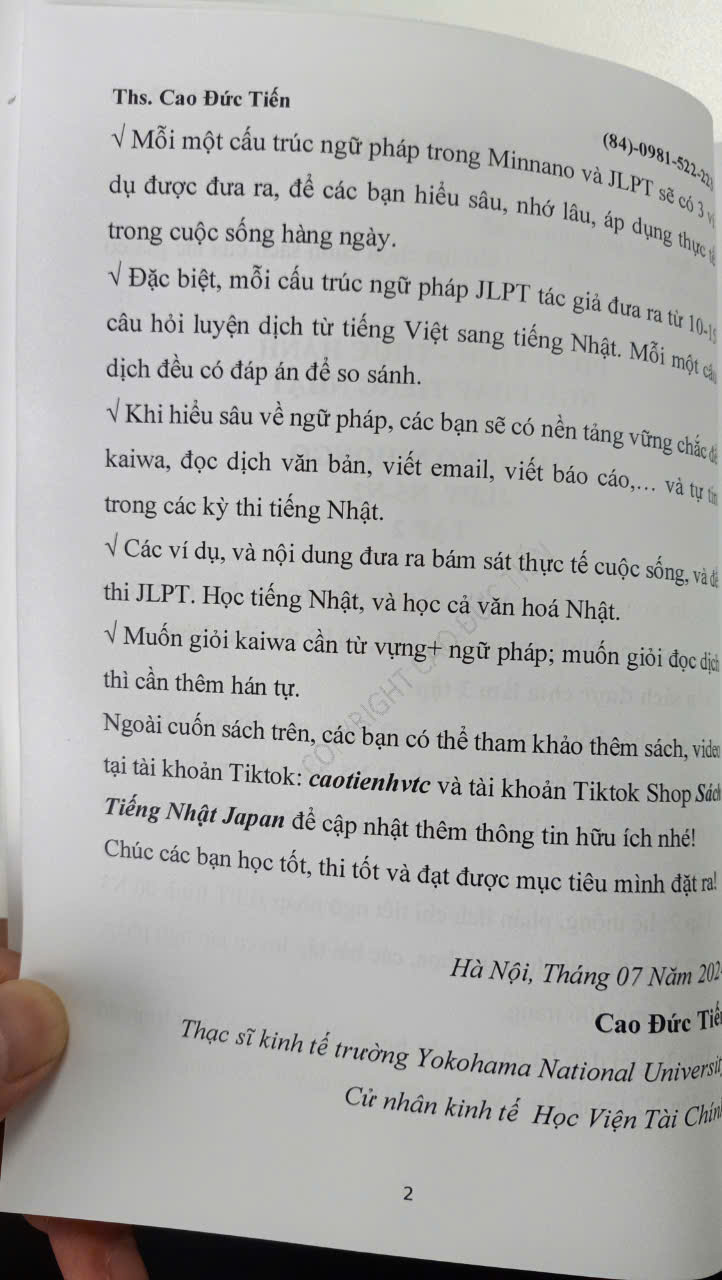NGỮ PHÁP TIẾNG NHẬT TRÌNH ĐỘ N5-N4 TẬP 1
