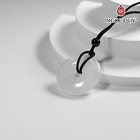 Mặt dây chuyền đồng điếu đá thiên nhiên 30mm - Ngọc Quý