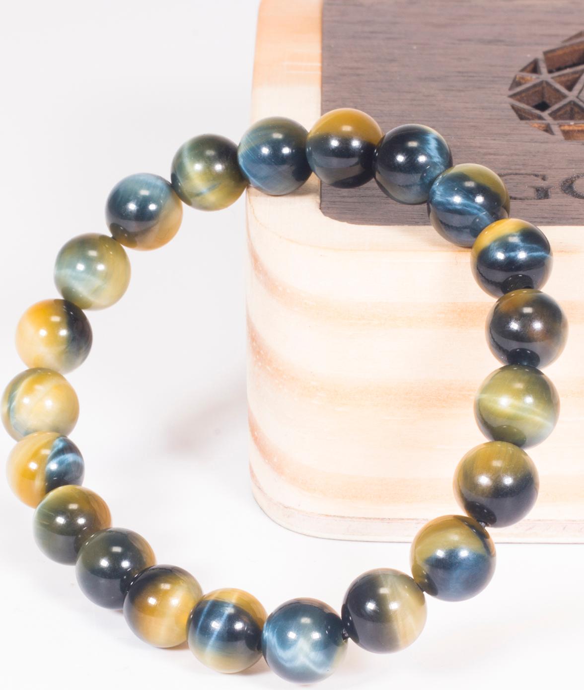 Vòng tay phong thủy đá mắt ưng mệnh thủy , mộc - Ngọc Quý Gemstones