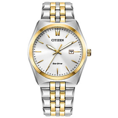 Đồng Hồ Nam Citizen Dây Kim Loại Máy Eco-Drive BM7334-58B - Mặt Trắng